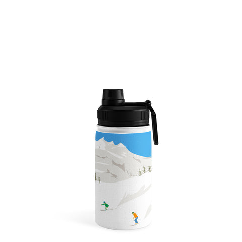 Lyman Creative Co Snowy Mountain Skiers Water Bottle