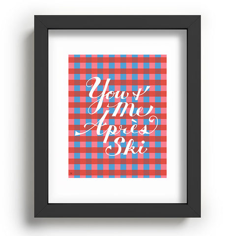 Lyman Creative Co You and Me Apres Ski in Plaid Recessed Framing Rectangle