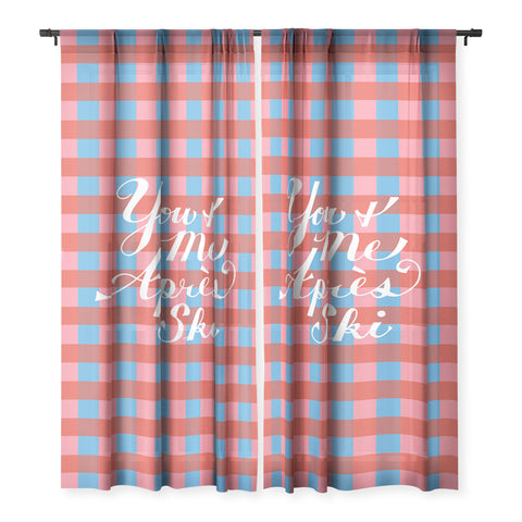 Lyman Creative Co You and Me Apres Ski in Plaid Sheer Non Repeat