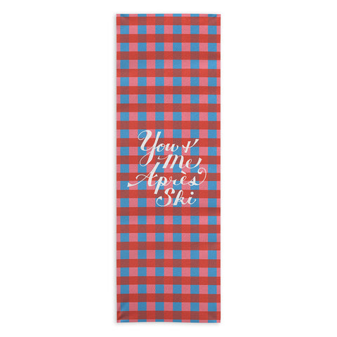 Lyman Creative Co You and Me Apres Ski in Plaid Yoga Towel