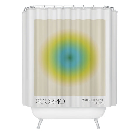 Mambo Art Studio scorpio aura Shower Curtain