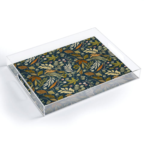 Marta Barragan Camarasa Autumn fall wild forest D Acrylic Tray