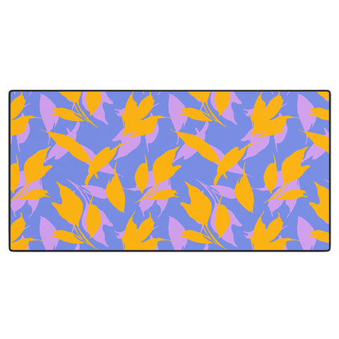 Marta Barragan Camarasa Botanical leaves simple LAV Desk Mat