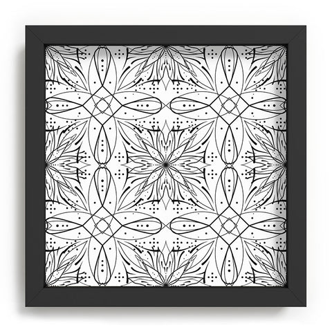 Marta Barragan Camarasa BW starry abstract mosaic Recessed Framing Square