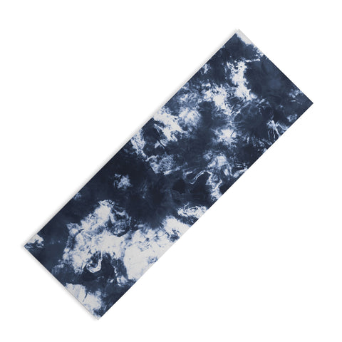 Marta Barragan Camarasa Dark blue watercolor stains 22 Yoga Mat