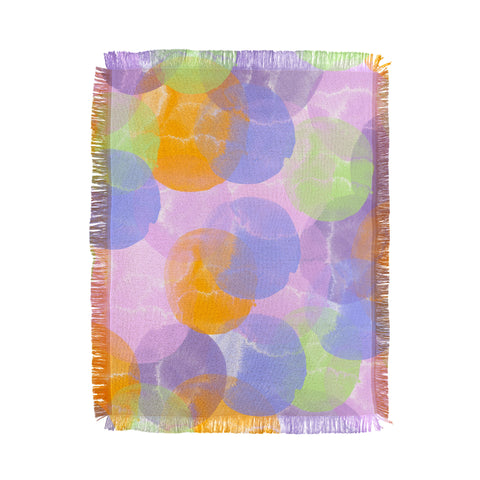 Marta Barragan Camarasa Dots summer colors A Throw Blanket