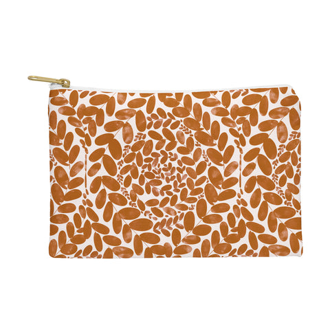 Marta Barragan Camarasa Earthy Leaves Motif Pouch