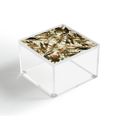 Marta Barragan Camarasa Fall Earthy Leaves Harmony Acrylic Box