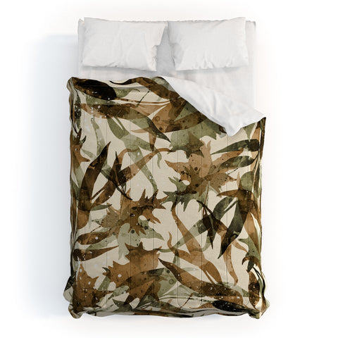 Marta Barragan Camarasa Fall Earthy Leaves Harmony Comforter