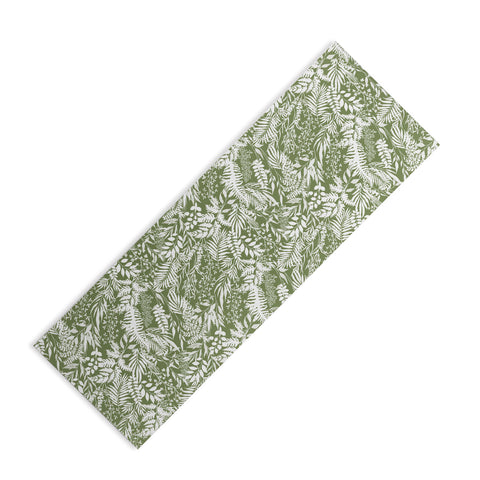 Marta Barragan Camarasa GW forest leaves Yoga Mat