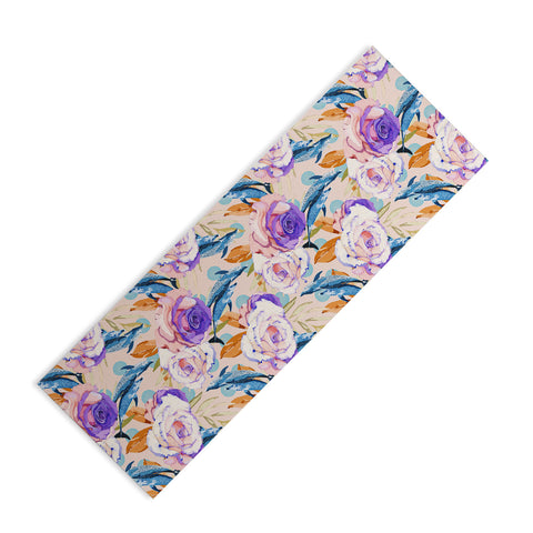 Marta Barragan Camarasa Mini dolphins in the florals P Yoga Mat