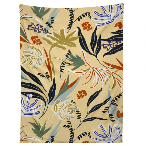 Marta Barragan Camarasa Modern tropical nature 3B Tapestry