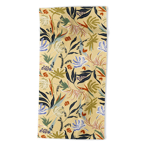 Marta Barragan Camarasa Modern tropical nature 3B Beach Towel