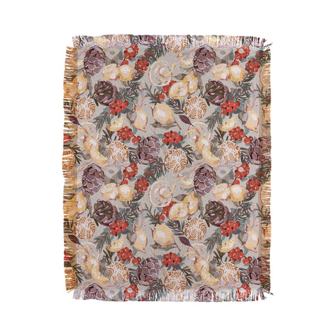 Marta Barragan Camarasa Natural Christmas decor LC3 Throw Blanket