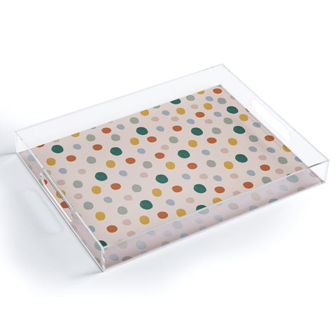 Menina Lisboa Colorful Dots Acrylic Tray