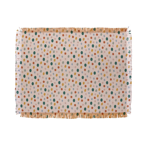 Menina Lisboa Colorful Dots Throw Blanket