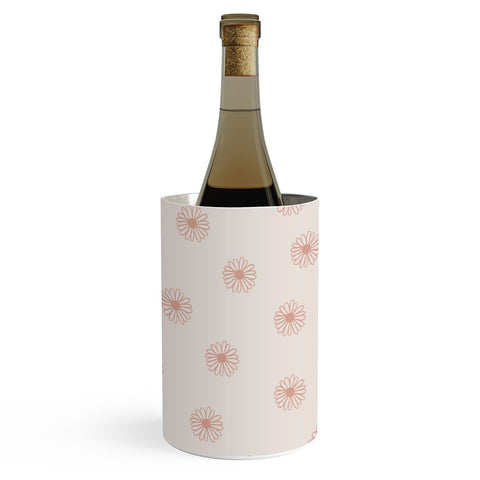 Menina Lisboa Pink Pastel Daisies Wine Chiller