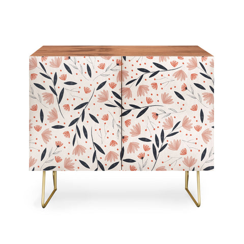 Menina Lisboa Rustic Blue Flowers Credenza