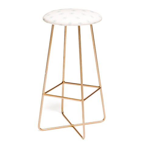 Menina Lisboa Soft Blue Daisies Bar Stool