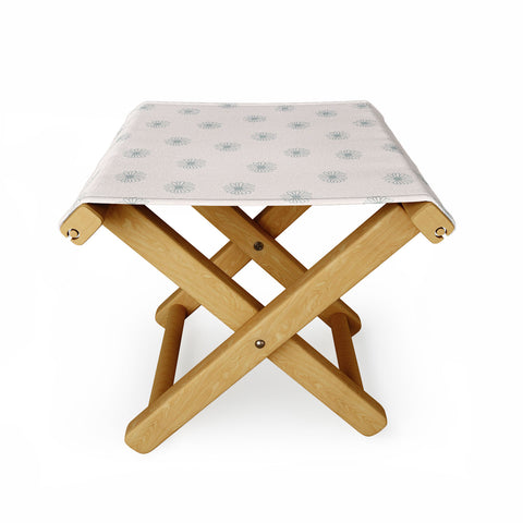 Menina Lisboa Soft Blue Daisies Folding Stool