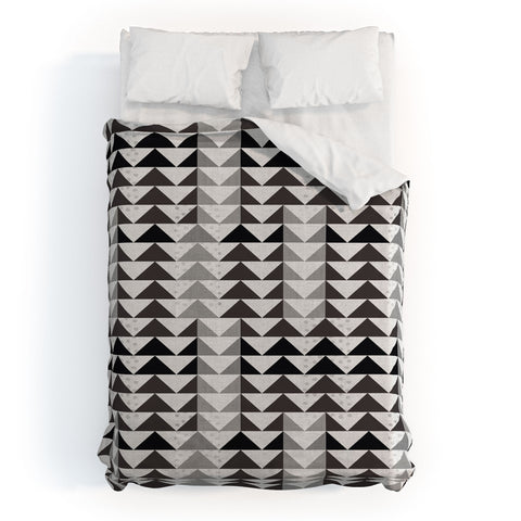 Mirimo Gray Geo Duvet Cover