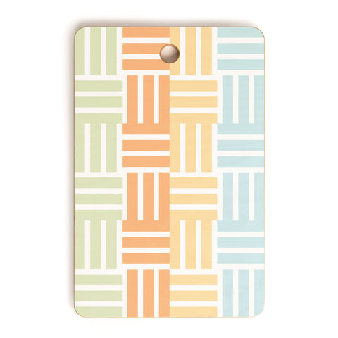 Mirimo Grid on Pastels Cutting Board Rectangle