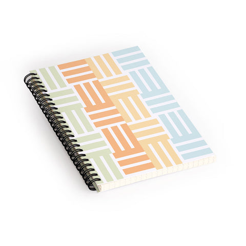 Mirimo Grid on Pastels Spiral Notebook