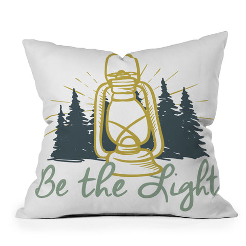 move-mtns Be the Light Christian Inspiration Outdoor Throw Pillow