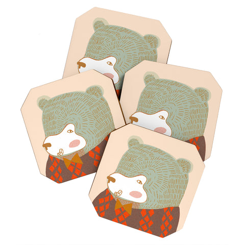 Mummysam Mr Bear Coaster Set