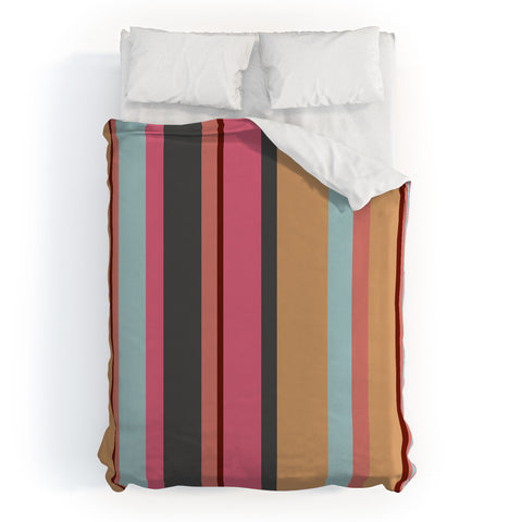 Natalie Baca Baja Mexicali Stripe Duvet Cover