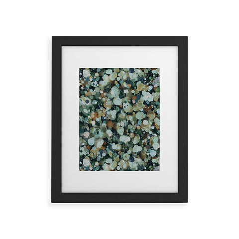 Ninola Design Moss Forest Dark Blue Framed Art Print