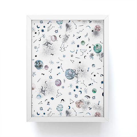 Ninola Design Mystical Galaxy White Framed Mini Art Print