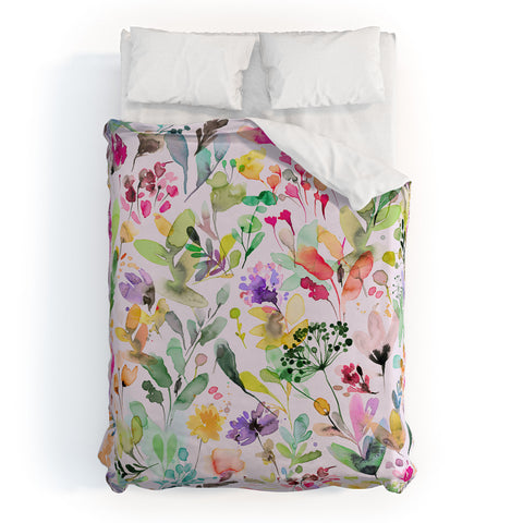 Ninola Design Wild Flowers Meadow Perennial Duvet Cover