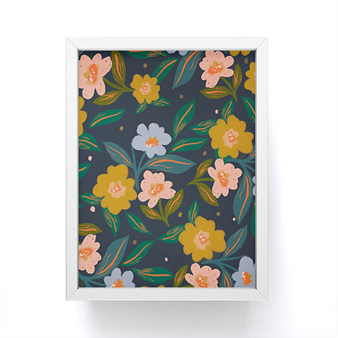 Oris Eddu Floral Pattern II Framed Mini Art Print