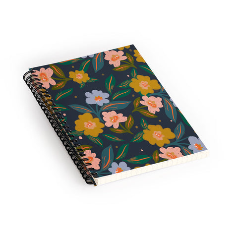 Oris Eddu Floral Pattern II Spiral Notebook