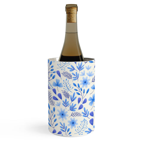 Pimlada Phuapradit Blue and White Floral 062401 Wine Chiller