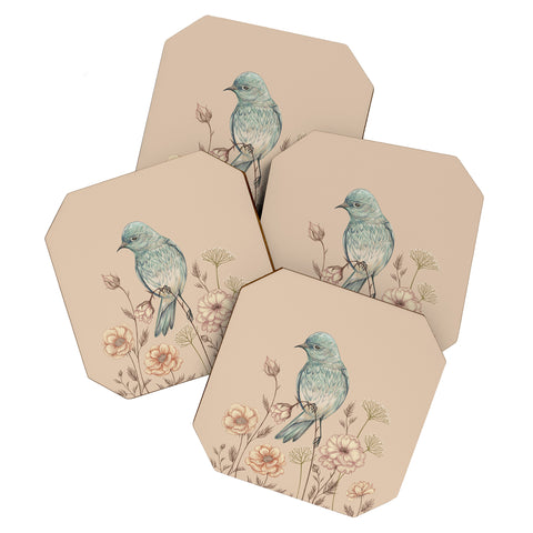 Pimlada Phuapradit Blue Bird 02 Coaster Set