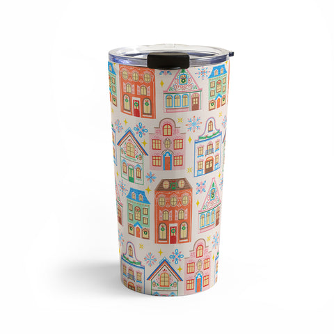 Pimlada Phuapradit Festive Houses Travel Mug