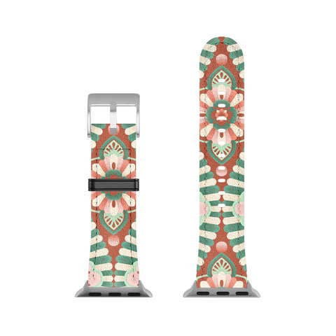 Pimlada Phuapradit Floral Mandala Tiles Apple Watch Band