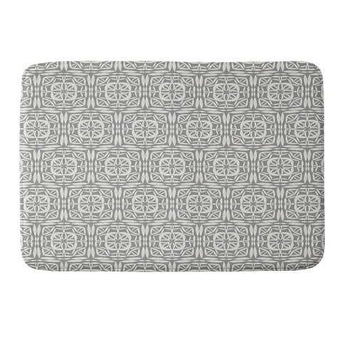 Pimlada Phuapradit Square lace Ivory grey Memory Foam Bath Mat