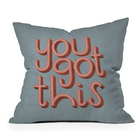 Rachel Szo You Got This III Outdoor Throw Pillow