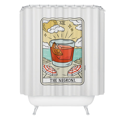 Sagepizza NEGRONI READING Shower Curtain