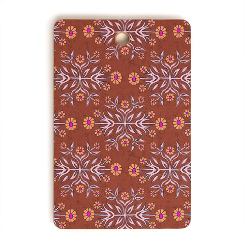 Schatzi Brown Belinna Floral Bronze Cutting Board Rectangle