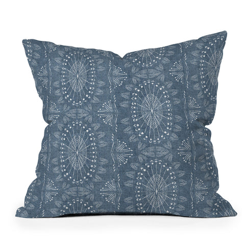 Schatzi Brown Willa Boho Denim Throw Pillow