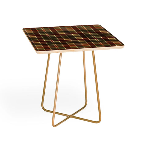 Sheila Wenzel-Ganny Autumn Color Plaids Side Table