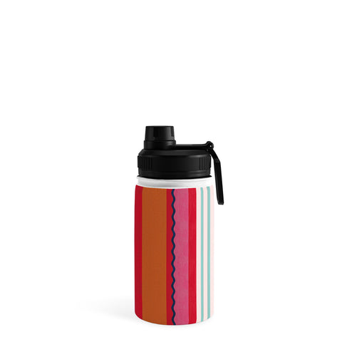 Showmemars Bold Color Play Pink And Orange Water Bottle