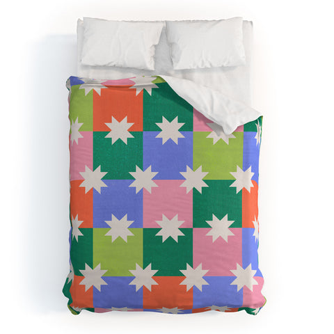 Showmemars Checkered holiday pattern Duvet Cover