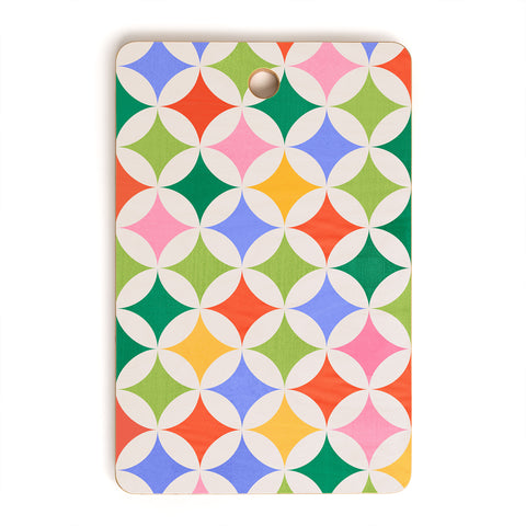 Showmemars Festive Geometry Pattern Cutting Board Rectangle