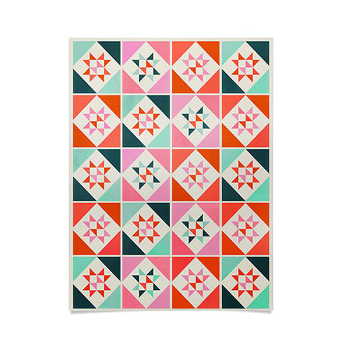 Showmemars Festive Quilt Pattern no3 Poster