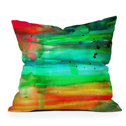 Sophia Buddenhagen A Colorful Spot Outdoor Throw Pillow